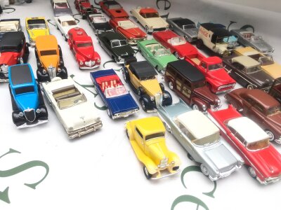A Box containing A Collection Of Loose Diecast Cars, including Solido, Matchbox, Ertl Etc. No Reserve. From A Lifetime Private Collection To Be Sold.