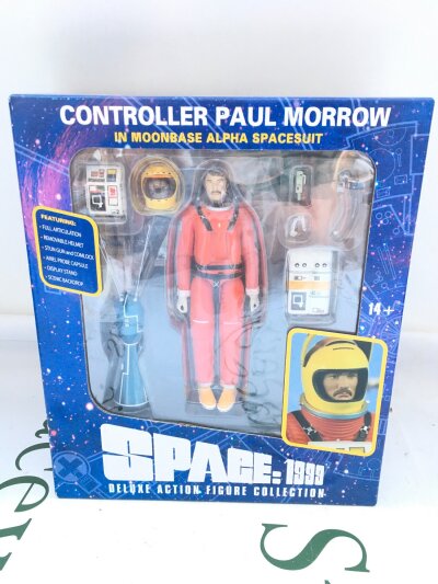A Boxed Sixteen 12 Space 1999 Controller Paul Marrow Deluxe Action Figure.