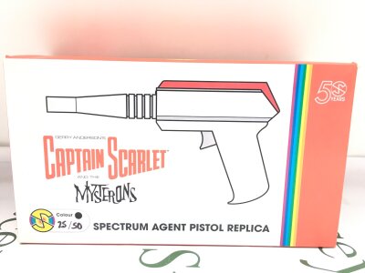 A Boxed Planet Replicas Captain Scarlet Spectrum Agent Pistol Replica. Limited Editin #25/50.