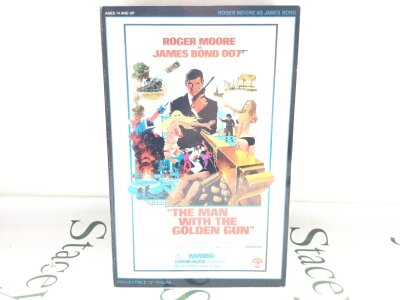 A Boxed Sideshow Collectibles 12 Inch Figure Of James Bond,Roger Moore In The Man With The Golden Gun.