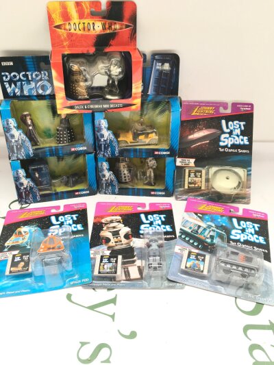 A Collection Of Boxed Doctor Who And Lost In Space ToysBy Corgi And Johny Lightning.