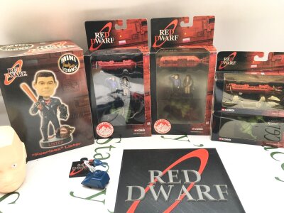A Collection of Various Red Dwarf Toys mostly By Corgi.