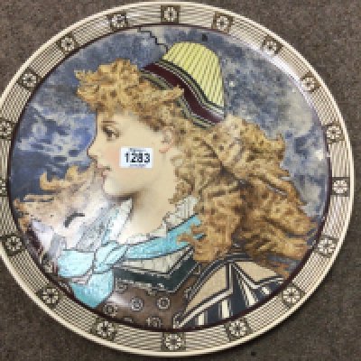 A Continental Arts and Crafts style charger