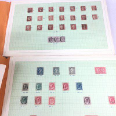 Four folders of GB and world stamps including Penny Reds. Shipping category C.