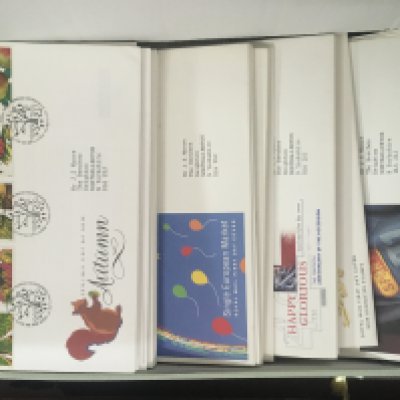 Two boxes of stamps including Fist Day Covers various. NO RESERVE