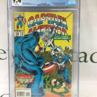 A CGC graded 9.4 Marvel comic of Captain America Issue #419, 9/93. Shipping category B.