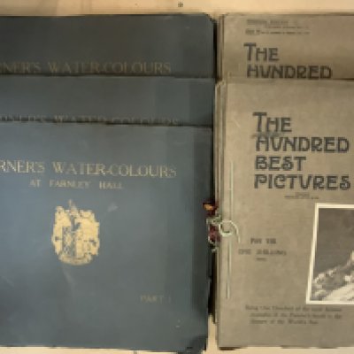The Hundred best pictures in 17 Volumes by Charles Letts & Co. Together with Turners Watercolours by at Farnley Hall in 3 volumes. (C) NO RESERVE