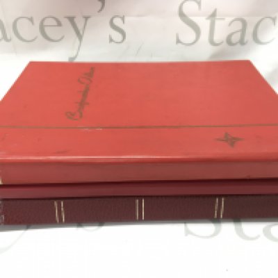 Three albums of German stamps ,mainly unused of the Second half of the 20th century in blocks with margins . Postage category B