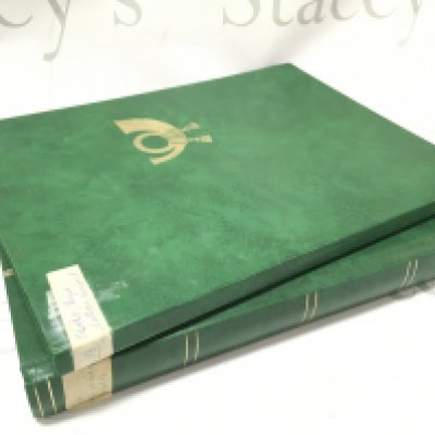 Two albums of German stamps ,mainly unused of the Second half of the 20th century in blocks with margins . Postage category B