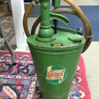 A vintage Castrol oil dispenser , no reserve