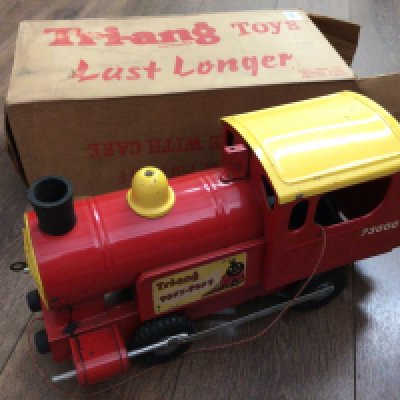 A large boxed Tri-ang Toy-Whistle Puff Puff 73000