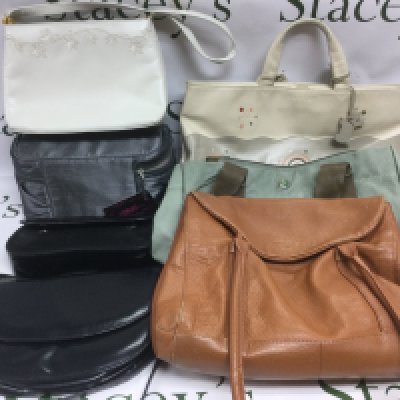 A collection of ladies handbags, clutch bags etc including three Radley examples. Shipping category C.