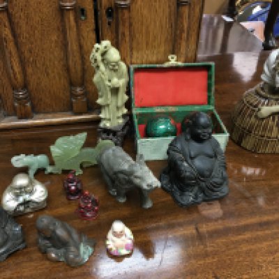 Oriental ceramics including Buddha figures , no reserve