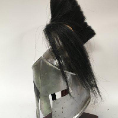 A retrospective copy of a Knights helmet with black plume. NO RESERVE