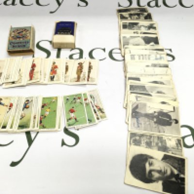 A complete set of 60 AB &C chewing gun cards of the Beatles and some cigarettes cards.