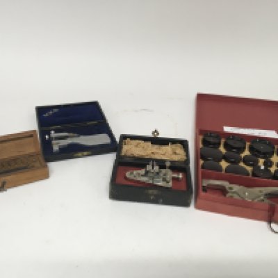A collection of watch makers precision tools a cased Crystal and case press and other cased tools.