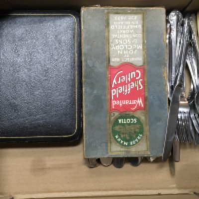 A Collection of cutlery including John McClory, Viners etc