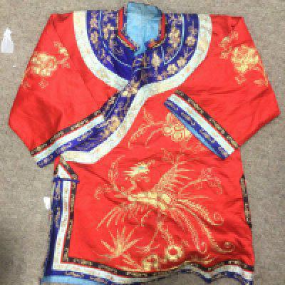 A small collection of traditional Chinese clothing. Shipping category B.