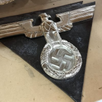 A Reproduction German eagle plaque. 67cm wide 55cm tall. This lot cannot be posted