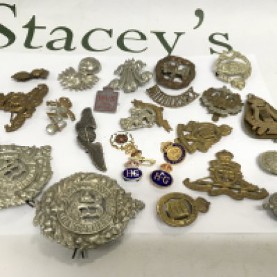 A mixed collection of military badges. Shipping category A.