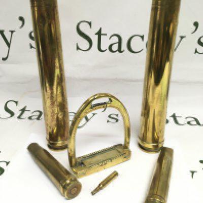 A small collection of trench art items. Shipping category B.