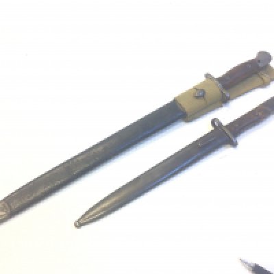 A I world war Wilkinson bayonet and one other bayonet (2)