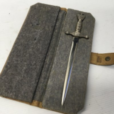 A German Kriegsmarine paper Knife.in a fitted case.