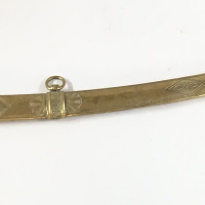 A Napoleonic Imperial Guard Light Cavalry Saber with a blued-gilt blade . Total length approximately 105cm , blade 84cm long. This lot cannot be posted