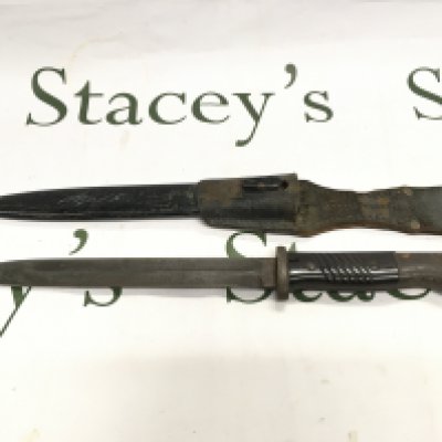 A German K98 bayonet. Shipping category D.