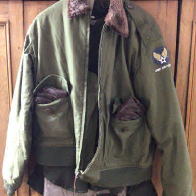 A Type B10 American Army Air Force jacket with shirt and trousers.