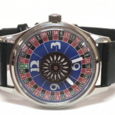 A Bespoke made Oris Movement Roulette dial Manual wind watch , 35mm case, seen working. Postage category A