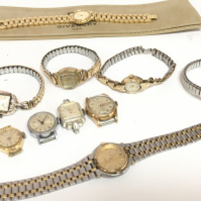 A Collection of vintage ladies watches including Givenchy, Gucci, Smiths, Sekonda. Postage category A
