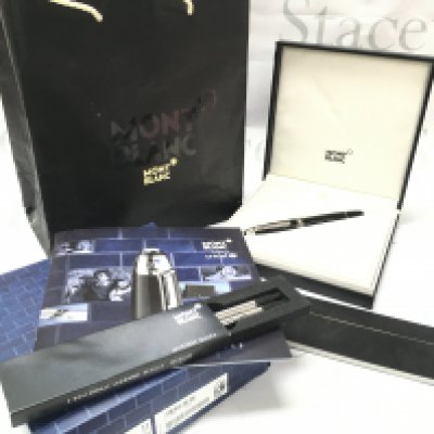 A cased Mont Blanc unicef pen , postage category B