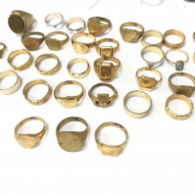 A Collection of gold tone jewellery , postage category A