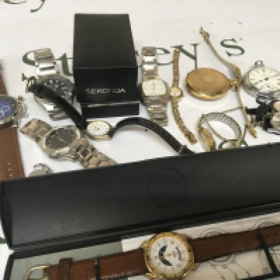 A collection of gents and ladies watches Sekonda and others