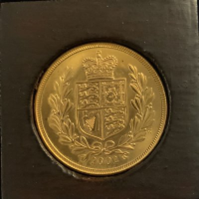 A Queen Elizabeth II 2002 full sovereign (A)