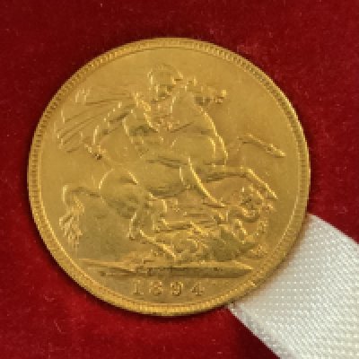 A Queen Victoria 1894 full sovereign . (A).