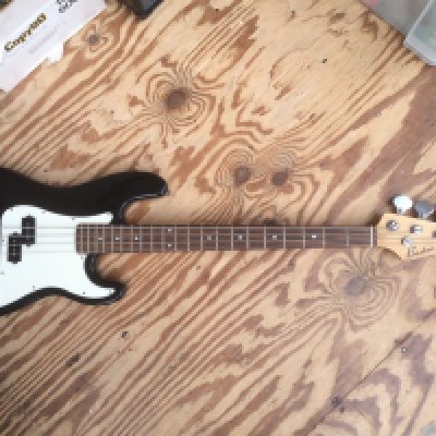 A Boston Precision style bass guitar. No case.