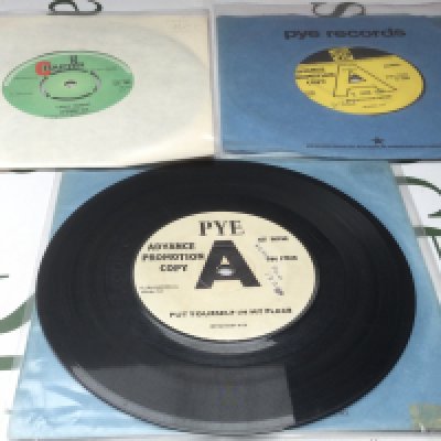 Three rare 7" singles by Episode Six including two promo discs.