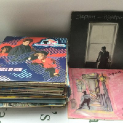 A collection of 12" singles by various artists including David Bowie, Japan, George Michael and many more.