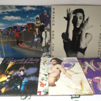 Four Prince LPs and a 12" single.