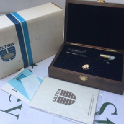 A boxed special edition Shure VST V Ultra 500 cartridge with original booklets.