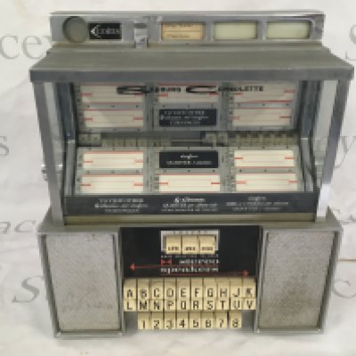 A Seeburg Consolette wallbox for use with Seeburg jukeboxes.