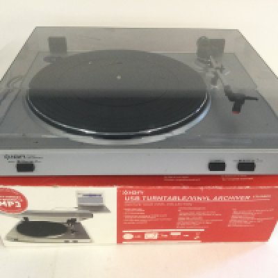 A boxed ion USB turntable.