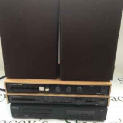 An A&R Cambridge A60 amplifier and T21 tuner plus an Arcam Alpha One CD player, Neal 102 cassette recorder and a pair of speakers (6).