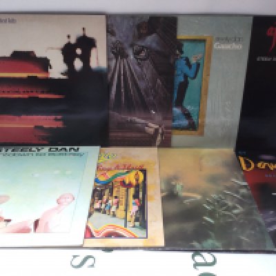 Eight Steely Dan LPs comprising Aja, Countdown To Ecstasy and others.