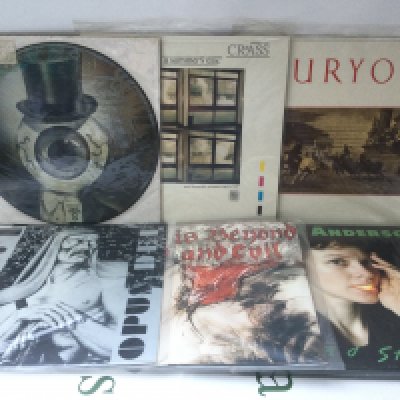 Thirteen post punk LPs snd 12" singles by various artists including The Residents, Crass, Laurie Anderson and others.