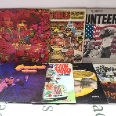Fifteen 1960s rock and pop LPs by various artists including Cream, The Who, The Guess Who and others.