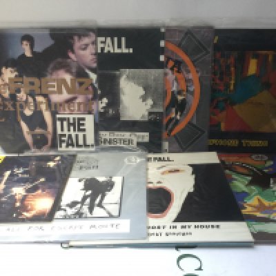 Two LPs and fourteen 12" singles by The Fall plus related comprising Bend Sinister, The Frenz Experiment and others.
