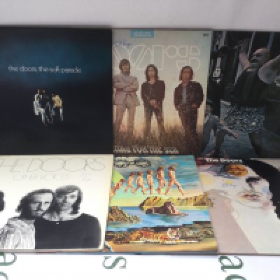 Six LPs by The Doors comprising The Soft Parade, Waiting For The Sun and others.